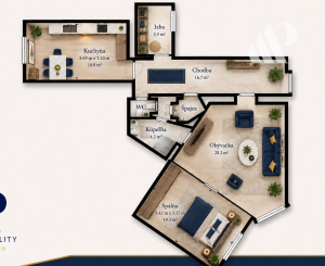Priestranný staromestský byt s výťahom v centre mesta